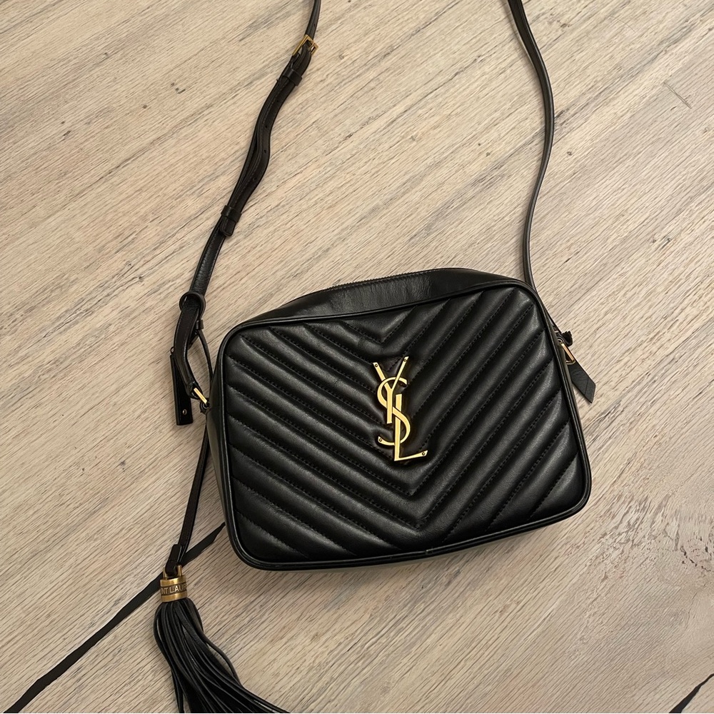 Saint Laurent Medium Lou Matelassé Leather Camera Bag